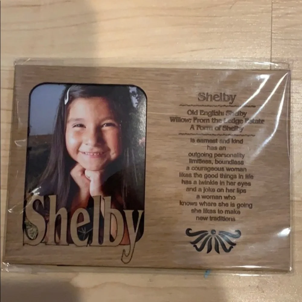 New Wood frame personal Shelby Picture frame 7x5”